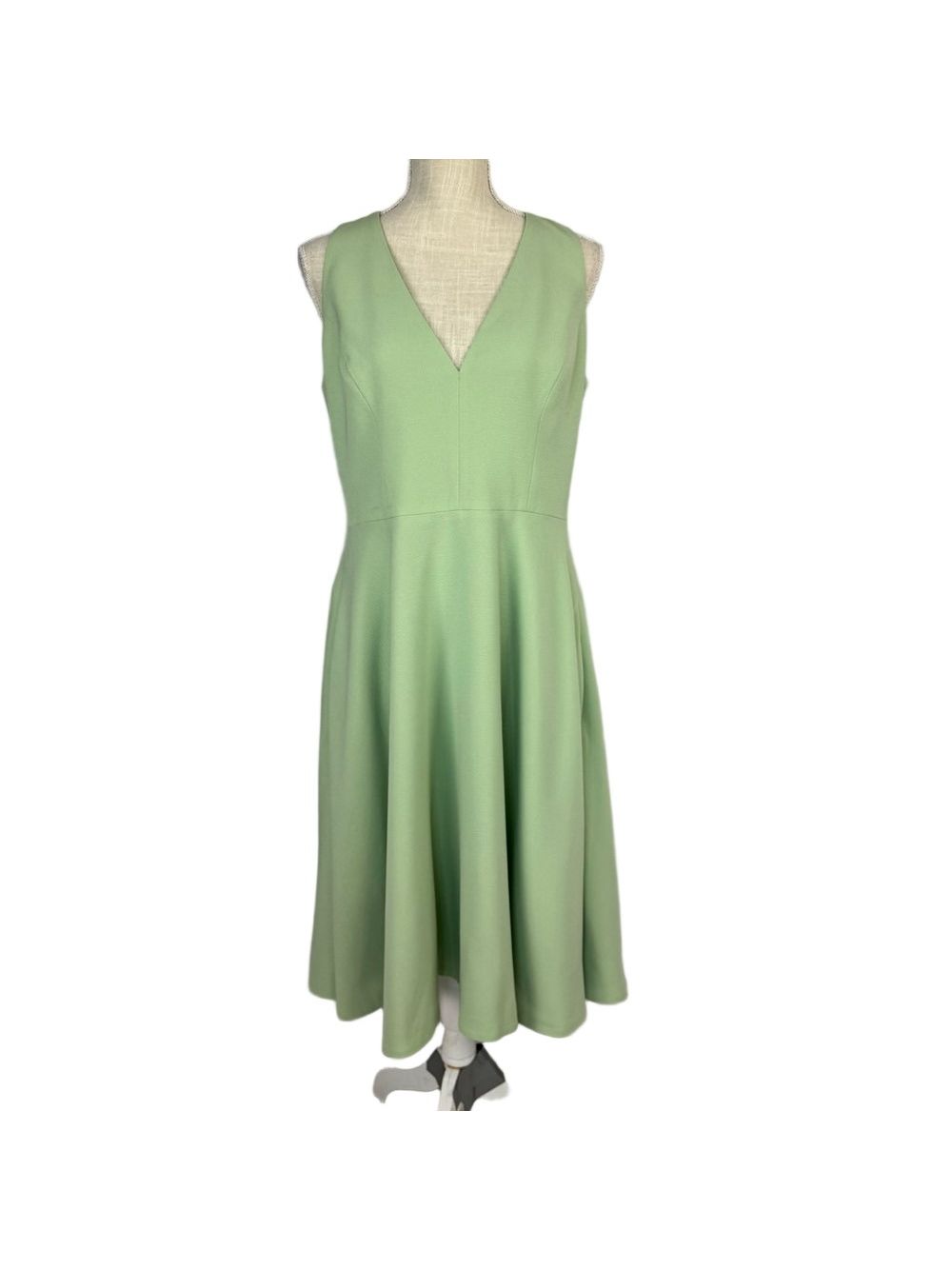 Catalina Dress Dress The Population Nwot Womens L Fit & Flare Mint Green Pin-Up